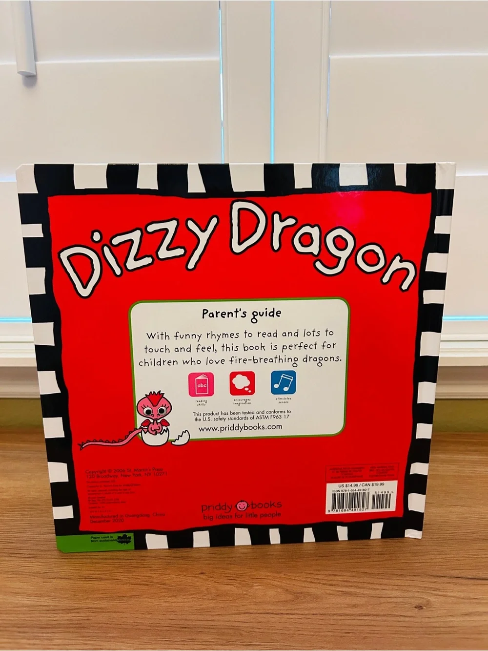 🐉 Little Whispers | NEW Dizzy Dragon Oversized Touch & Feel Book